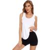 imageWiWi Tank Tops for Women Sleeveless Pajama TShirt Tanks Loungewear Basic Shirts Viscose from Bamboo SXXLApure White