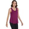 imageWiWi Tank Tops for Women Sleeveless Pajama TShirt Tanks Loungewear Basic Shirts Viscose from Bamboo SXXLApurplish Red
