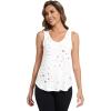 imageWiWi Tank Tops for Women Sleeveless Pajama TShirt Tanks Loungewear Basic Shirts Viscose from Bamboo SXXLAwhite Stars