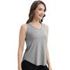 imageWiWi Tank Tops for Women Sleeveless Pajama TShirt Tanks Loungewear Basic Shirts Viscose from Bamboo SXXLBheather Grey