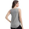imageWiWi Tank Tops for Women Sleeveless Pajama TShirt Tanks Loungewear Basic Shirts Viscose from Bamboo SXXLBheather Grey