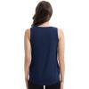 imageWiWi Tank Tops for Women Sleeveless Pajama TShirt Tanks Loungewear Basic Shirts Viscose from Bamboo SXXLBnavy