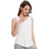 imageWiWi Tank Tops for Women Sleeveless Pajama TShirt Tanks Loungewear Basic Shirts Viscose from Bamboo SXXLBraw White