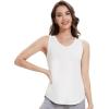 imageWiWi Tank Tops for Women Sleeveless Pajama TShirt Tanks Loungewear Basic Shirts Viscose from Bamboo SXXLBraw White