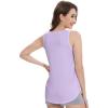 imageWiWi Tank Tops for Women Sleeveless Pajama TShirt Tanks Loungewear Basic Shirts Viscose from Bamboo SXXLBtaro Purple