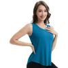 imageWiWi Tank Tops for Women Sleeveless Pajama TShirt Tanks Loungewear Basic Shirts Viscose from Bamboo SXXLBteal Blue