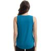 imageWiWi Tank Tops for Women Sleeveless Pajama TShirt Tanks Loungewear Basic Shirts Viscose from Bamboo SXXLBteal Blue