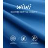 imageWiWi Viscose Capri Pants for Women Wide Leg Pajama with Pockets Soft Knit Lounge Sleep Pj Bottoms SXXLBright Blue