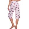 imageWiWi Viscose Capri Pants for Women Wide Leg Pajama with Pockets Soft Knit Lounge Sleep Pj Bottoms SXXLCoffee Cup