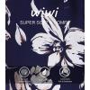 imageWiWi Viscose Capri Pants for Women Wide Leg Pajama with Pockets Soft Knit Lounge Sleep Pj Bottoms SXXLNavy Floral