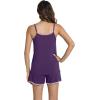 imageWiWi Viscose from Bamboo Cami Top Pajama Set for Women Sleeveless Tops with Shorts Pjs Sets SXXLDark Purple