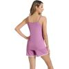 imageWiWi Viscose from Bamboo Cami Top Pajama Set for Women Sleeveless Tops with Shorts Pjs Sets SXXLDusty Lavender