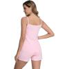 imageWiWi Viscose from Bamboo Cami Top Pajama Set for Women Sleeveless Tops with Shorts Pjs Sets SXXLPink