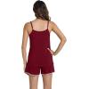 imageWiWi Viscose from Bamboo Cami Top Pajama Set for Women Sleeveless Tops with Shorts Pjs Sets SXXLWine