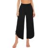 imageWiWi Viscose from Bamboo Pajama Bottoms Wide Leg Capri Pj Pants for Women Soft Lounge High Waist Cool Sweatpants SXXLBlack