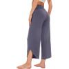 imageWiWi Viscose from Bamboo Pajama Bottoms Wide Leg Capri Pj Pants for Women Soft Lounge High Waist Cool Sweatpants SXXLDark Grey