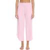 imageWiWi Viscose from Bamboo Pajama Bottoms Wide Leg Capri Pj Pants for Women Soft Lounge High Waist Cool Sweatpants SXXLPink