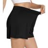 imageWiWi Viscose from Bamboo Pajama Shorts for Women Soft Casual Sleep Wide Leg Lounge Bottoms Pj SXXLBlack