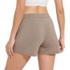 imageWiWi Viscose from Bamboo Pajama Shorts for Women Soft Casual Sleep Wide Leg Lounge Bottoms Pj SXXLCamel