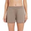 imageWiWi Viscose from Bamboo Pajama Shorts for Women Soft Casual Sleep Wide Leg Lounge Bottoms Pj SXXLCamel