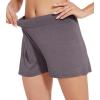 imageWiWi Viscose from Bamboo Pajama Shorts for Women Soft Casual Sleep Wide Leg Lounge Bottoms Pj SXXLMisty Grey