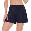 imageWiWi Viscose from Bamboo Pajama Shorts for Women Soft Casual Sleep Wide Leg Lounge Bottoms Pj SXXLNavyWhite Dots