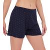 imageWiWi Viscose from Bamboo Pajama Shorts for Women Soft Casual Sleep Wide Leg Lounge Bottoms Pj SXXLNavyWhite Dots