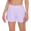 imageWiWi Viscose from Bamboo Pajama Shorts for Women Soft Casual Sleep Wide Leg Lounge Bottoms Pj SXXLPastel Purple