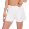 imageWiWi Viscose from Bamboo Pajama Shorts for Women Soft Casual Sleep Wide Leg Lounge Bottoms Pj SXXLWhiteBlack Dots