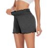 imageWiWi Viscose from Bamboo Pajama Shorts for Women Soft Sleep Boxers High Waisted Lounge Short Pj Bottoms SXXLCharcoal Heather