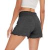 imageWiWi Viscose from Bamboo Pajama Shorts for Women Soft Sleep Boxers High Waisted Lounge Short Pj Bottoms SXXLCharcoal Heather
