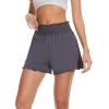 imageWiWi Viscose from Bamboo Pajama Shorts for Women Soft Sleep Boxers High Waisted Lounge Short Pj Bottoms SXXLDark Grey