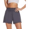 imageWiWi Viscose from Bamboo Pajama Shorts for Women Soft Sleep Boxers High Waisted Lounge Short Pj Bottoms SXXLDark Grey