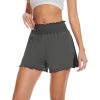 imageWiWi Viscose from Bamboo Pajama Shorts for Women Soft Sleep Boxers High Waisted Lounge Short Pj Bottoms SXXLIron Grey