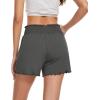 imageWiWi Viscose from Bamboo Pajama Shorts for Women Soft Sleep Boxers High Waisted Lounge Short Pj Bottoms SXXLIron Grey