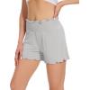 imageWiWi Viscose from Bamboo Pajama Shorts for Women Soft Sleep Boxers High Waisted Lounge Short Pj Bottoms SXXLLight Grey