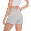 imageWiWi Viscose from Bamboo Pajama Shorts for Women Soft Sleep Boxers High Waisted Lounge Short Pj Bottoms SXXLLight Grey