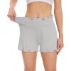 imageWiWi Viscose from Bamboo Pajama Shorts for Women Soft Sleep Boxers High Waisted Lounge Short Pj Bottoms SXXLLight Grey