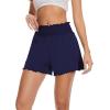 imageWiWi Viscose from Bamboo Pajama Shorts for Women Soft Sleep Boxers High Waisted Lounge Short Pj Bottoms SXXLNavy