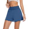 imageWiWi Viscose from Bamboo Pajama Shorts for Women Soft Sleep Boxers High Waisted Lounge Short Pj Bottoms SXXLPrussian Bluee