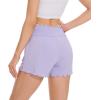 imageWiWi Viscose from Bamboo Pajama Shorts for Women Soft Sleep Boxers High Waisted Lounge Short Pj Bottoms SXXLTaro Purple