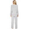 imageWiWi Viscose from Bamboo Pajamas Sets for Women Long Sleeve Sleepwear Soft V Neck Top with Pants Plus Size Pjs S4XAash Grey