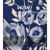 imageWiWi Viscose from Bamboo Pajamas Sets for Women Long Sleeve Sleepwear Soft V Neck Top with Pants Plus Size Pjs S4XAblue Depthgray Peony