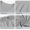 imageWiWi Viscose from Bamboo Pajamas for Women Capri Pants Pajama Sets Short Sleeve Sleepwear Set Top with Capris Pjs SXXLAheather Grey