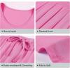 imageWiWi Viscose from Bamboo Pajamas for Women Capri Pants Pajama Sets Short Sleeve Sleepwear Set Top with Capris Pjs SXXLAraspberry Pink