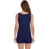 imageWiWi Viscose from Bamboo Pajamas for Women Tank Top and Shorts Pajama Set Soft Sleepwear SXXLAnavy