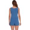 imageWiWi Viscose from Bamboo Pajamas for Women Tank Top and Shorts Pajama Set Soft Sleepwear SXXLAprussian Blue