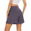 imageWiWi Viscose from Bamboo Sleep Shorts for Women Casual Lounge Boxers Soft Pajama Wide Leg Bottoms Sleepwear SXXLDark Grey