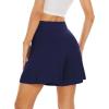 imageWiWi Viscose from Bamboo Sleep Shorts for Women Casual Lounge Boxers Soft Pajama Wide Leg Bottoms Sleepwear SXXLNavy