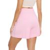 imageWiWi Viscose from Bamboo Sleep Shorts for Women Casual Lounge Boxers Soft Pajama Wide Leg Bottoms Sleepwear SXXLPink
